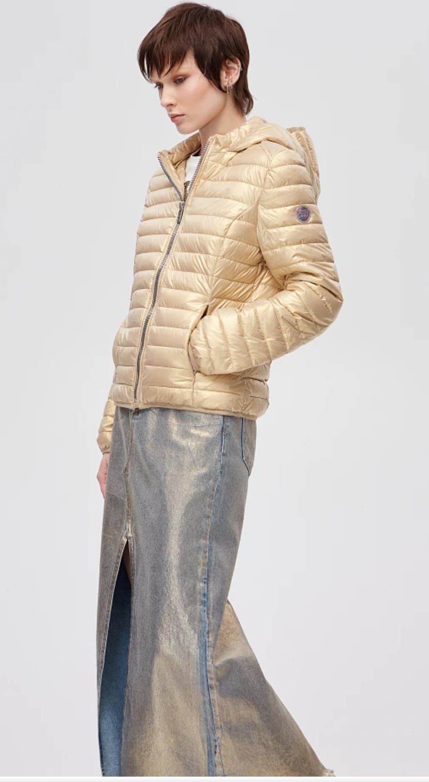 Puffer Metalik Ceket