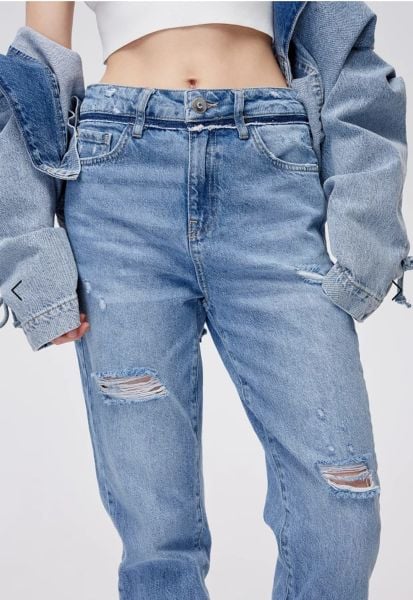 Grace Mom Fit Denim Pantolon