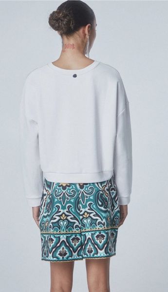 Parlak Taşlı Sweatshirt