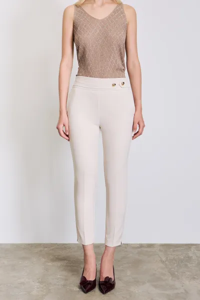 DORE DETAY BELİ LASTİKLİ PANTOLON