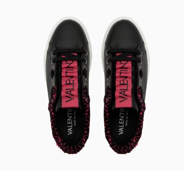 SİYAH- FUŞYA VALENTİNO SNEAKER