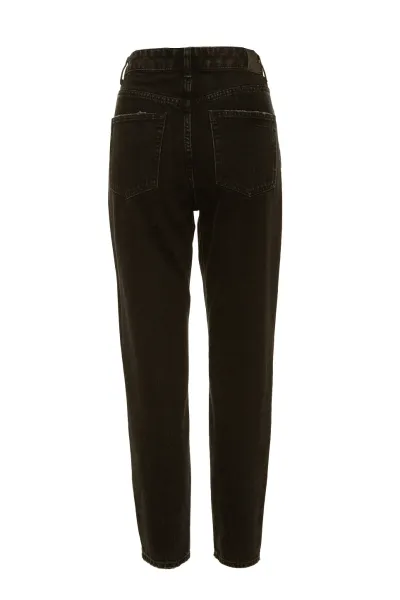 MOM FİT JEANS PANTOLON-SİYAH