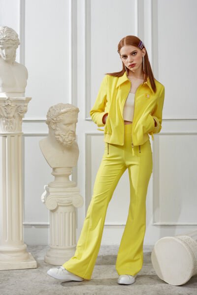 Fermuar Detaylı Ceket