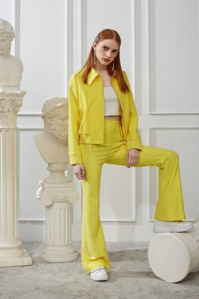 Fermuar Detaylı Ceket