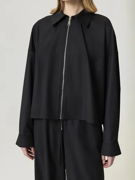 DÖKÜMLÜ CEKET-SİYAH