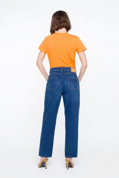 Jagronlu Önden Dikiş Detaylı Regular Jean Pantolon