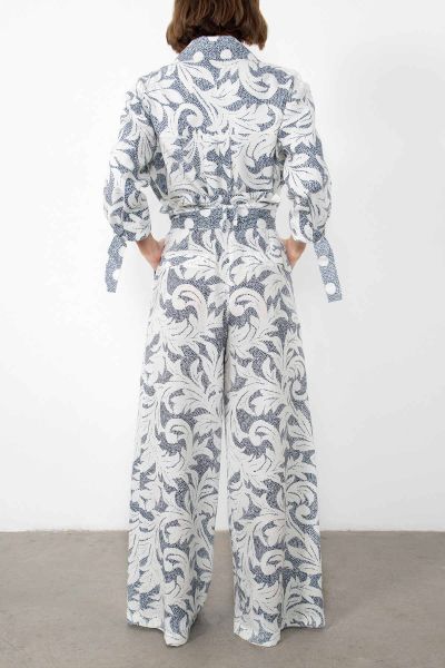 Metal Toka Detaylı Kemerli Pantolon