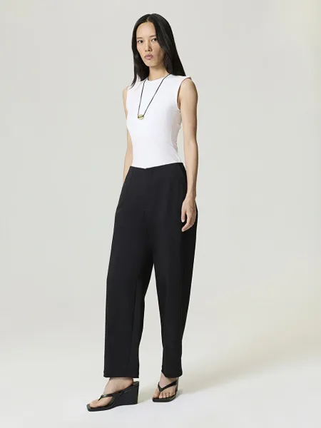 PENS DETAYLI PANTOLON-SİYAH