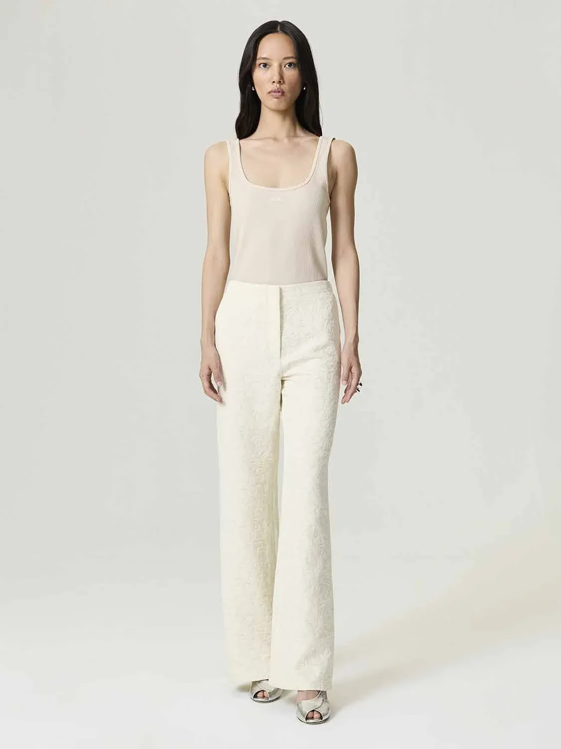 DETAY KUMAŞLI PANTOLON-EKRU