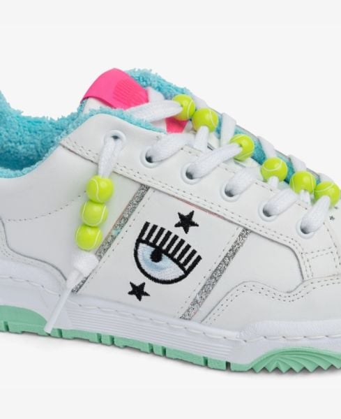 SÜET GEÇİŞLİ SNEAKER BEYAZ-YEŞİL