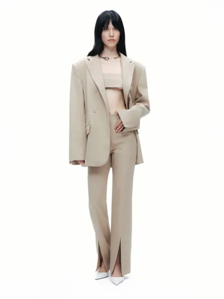 YIRTMAÇ DETAYLI PANTOLON-BEJ