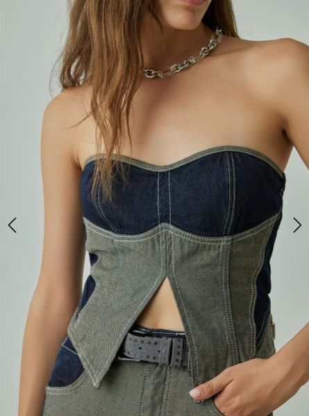 Kot Askısız Çift Renkli Bustiyer