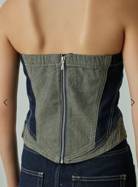 Kot Askısız Çift Renkli Bustiyer