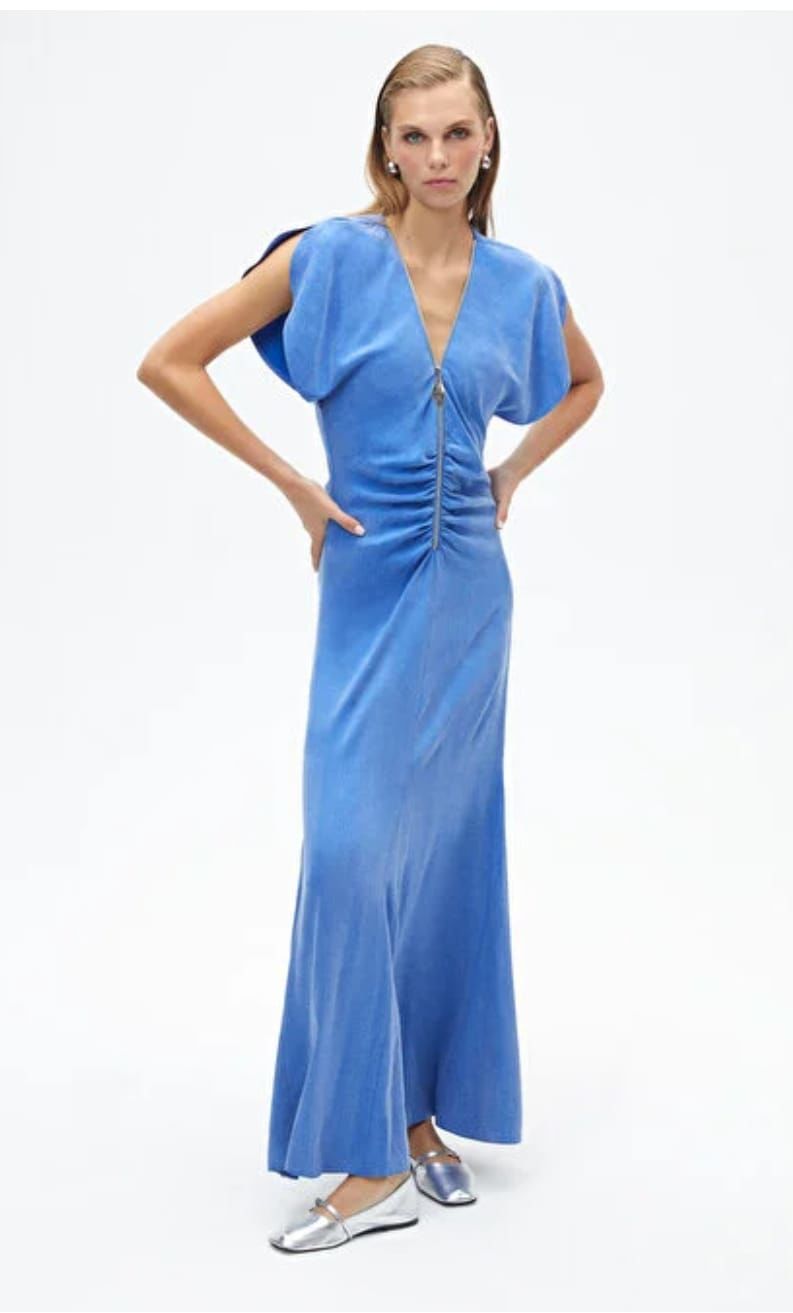 Drape Detaylı Elbise