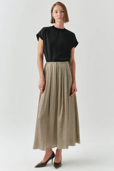 Bisiklet Yaka Düşük Kol Triko Garnili Regular Siyah Bluz